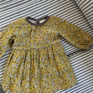 Miki Miette Floral Long Sleeve Baby Dress